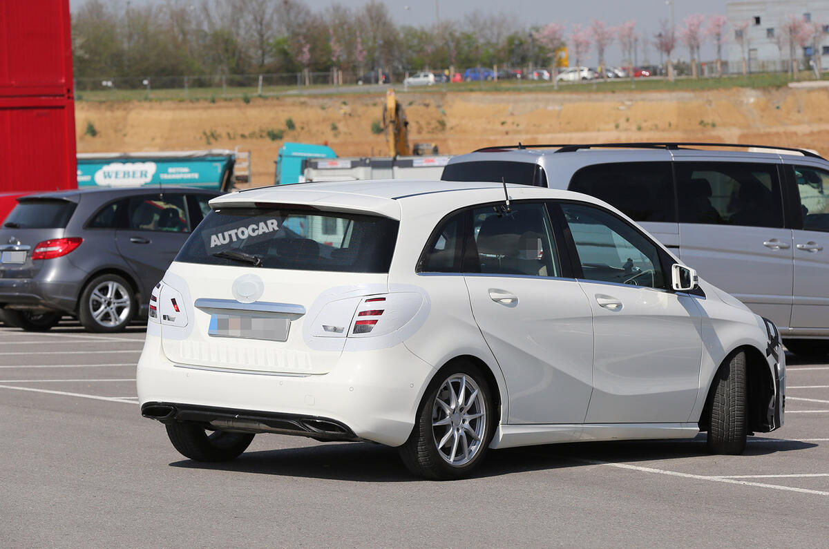 New Mercedes B-class facelift spotted ahead of October debut