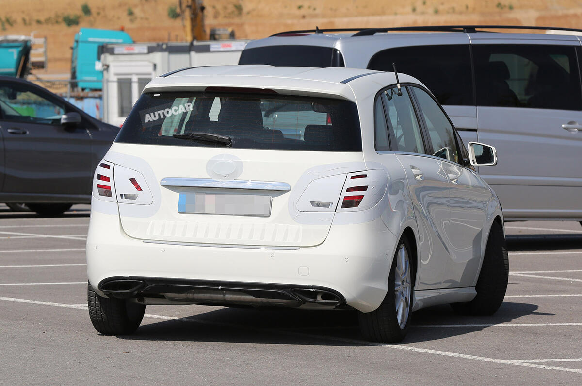 New Mercedes B-class facelift spotted ahead of October debut