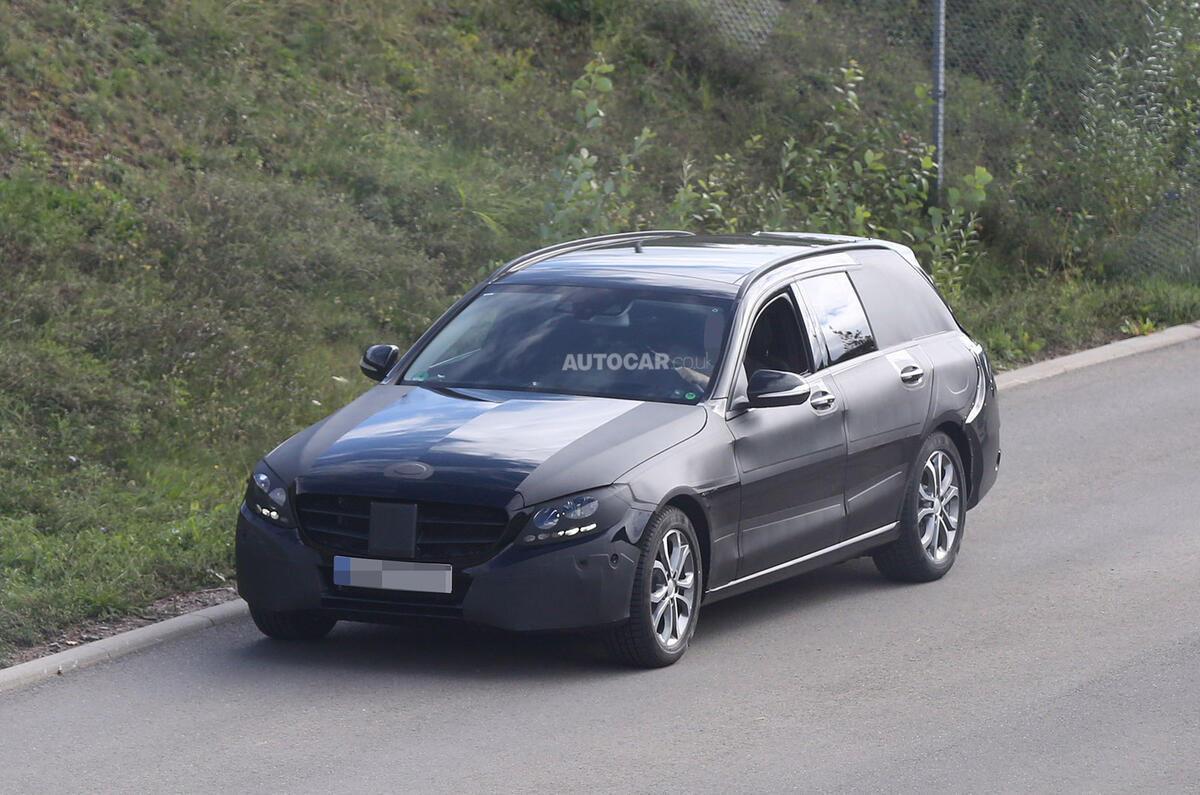 no title New Mercedes C-class saloon and estate spotted
