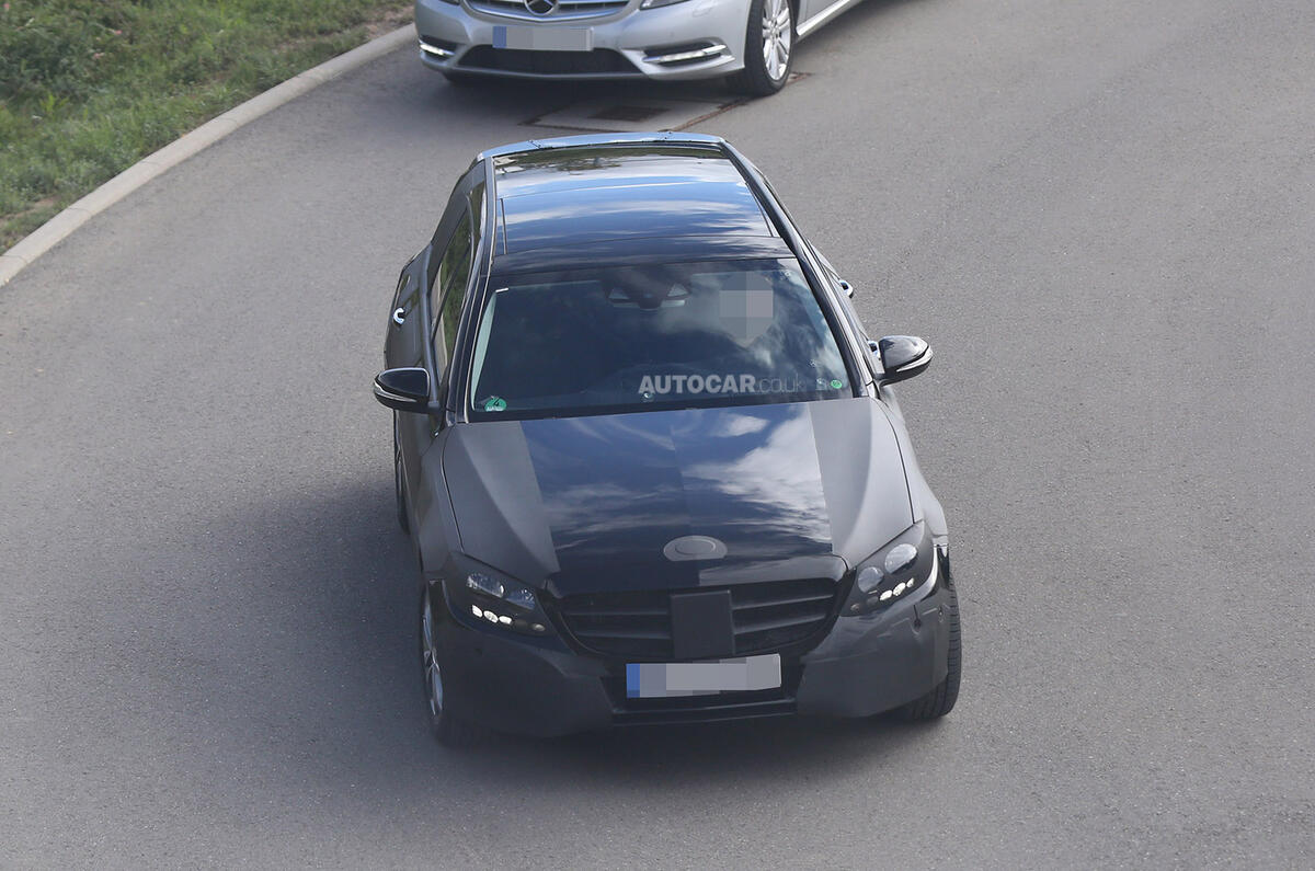 no title New Mercedes C-class saloon and estate spotted