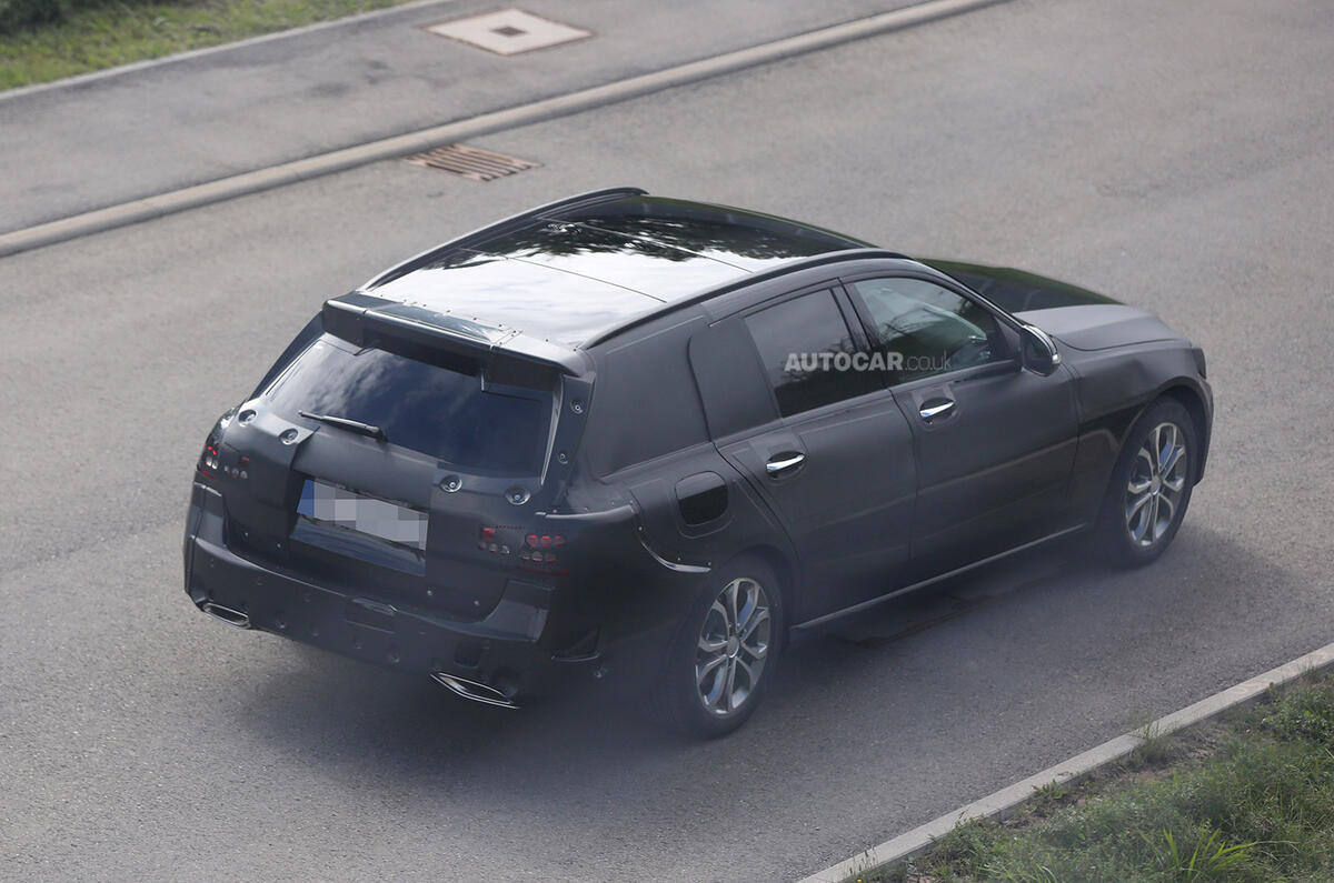 no title New Mercedes C-class saloon and estate spotted