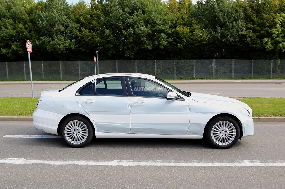 no title New Mercedes C-class saloon and estate spotted