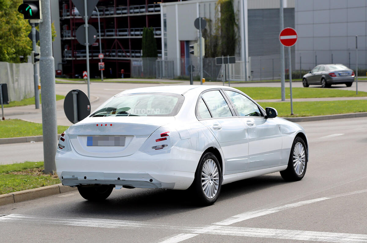 no title New Mercedes C-class saloon and estate spotted