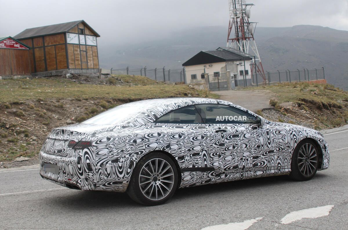 no title New Mercedes S-class coupe spied testing