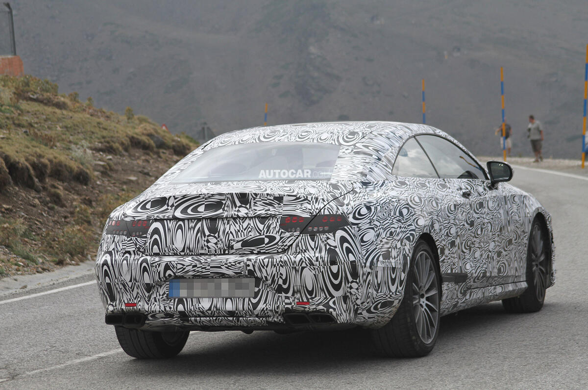 no title New Mercedes S-class coupe spied testing