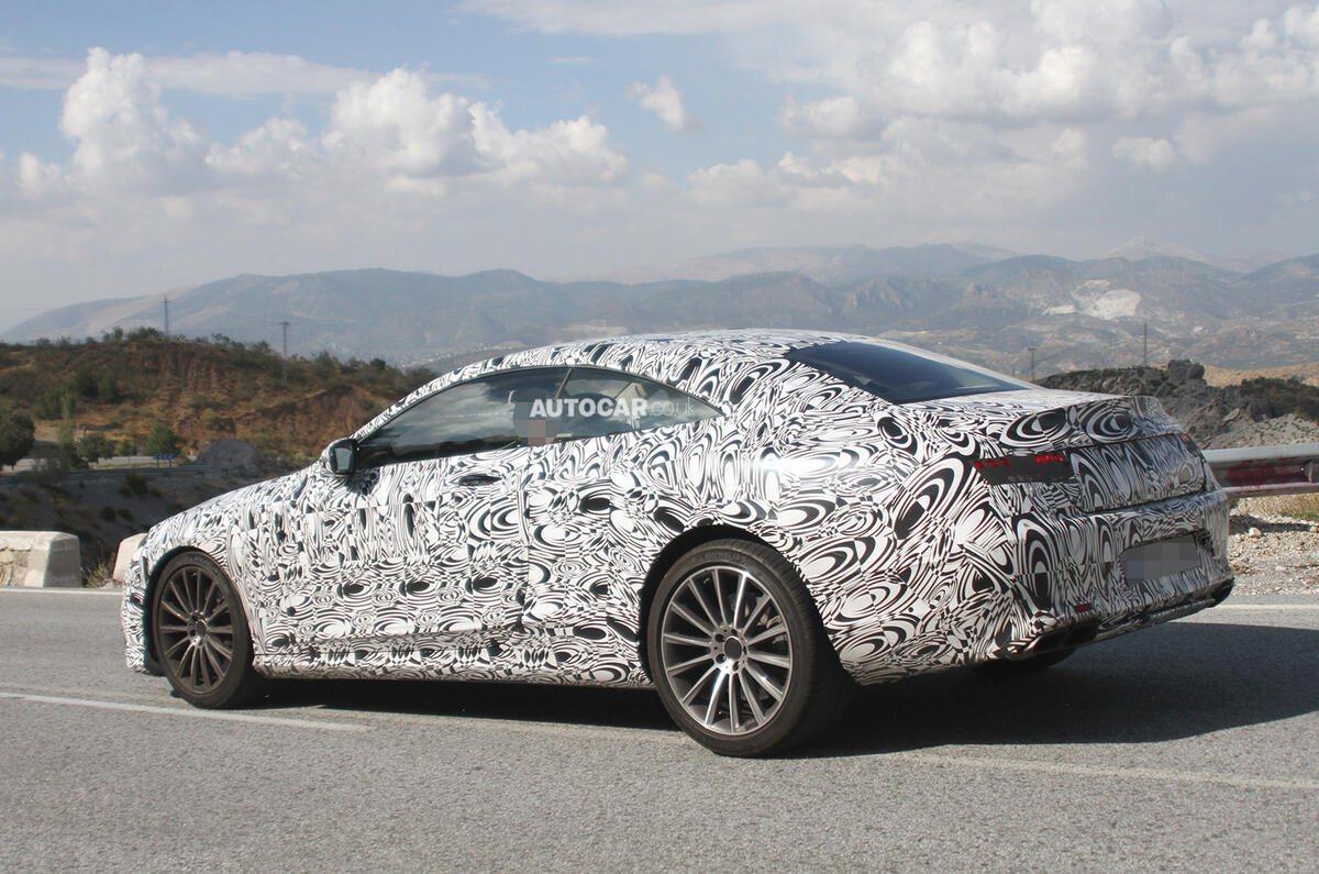 no title New Mercedes S-class coupe spied testing