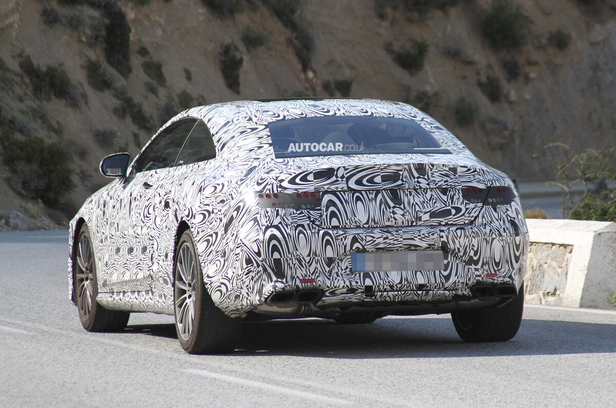 no title New Mercedes S-class coupe spied testing