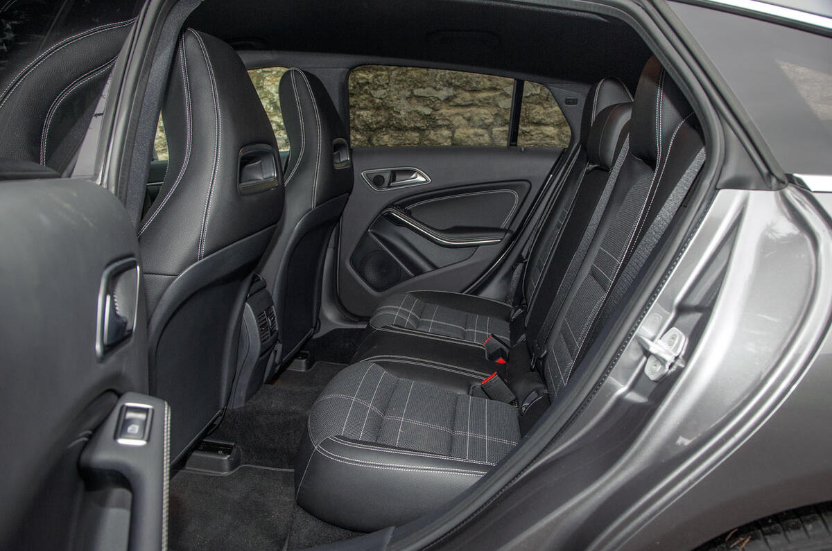 A look at the rear seating environment in the Mercedes-Benz CLA Shooting Brake