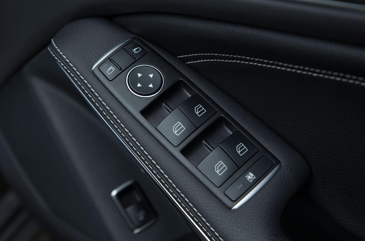The driver's door control panel in the CLA Shooting Brake