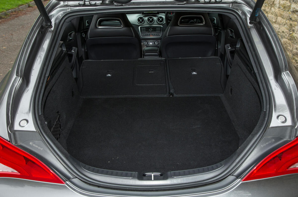 The flexibility of the Mercedes-Benz CLA Shooting Brake's rear seats