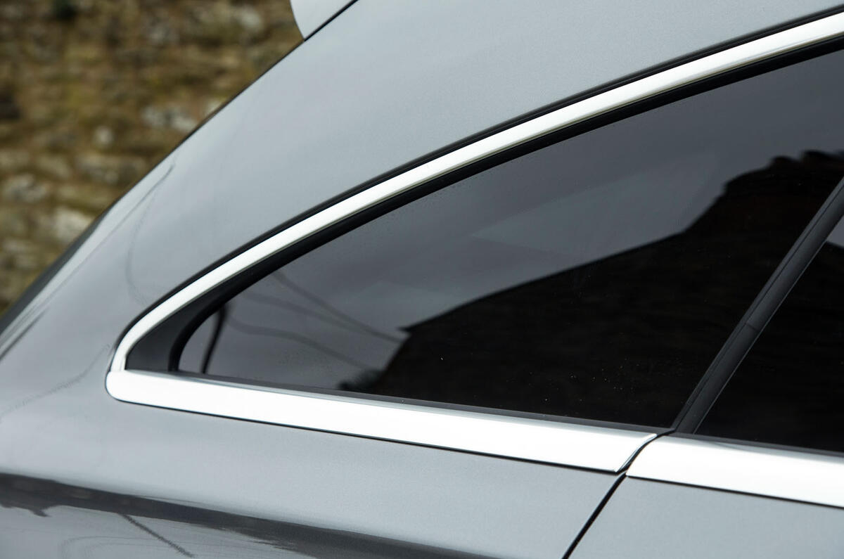 The rear quarter window and D-pillar give the CLA Shooting Brake some definitive muscle