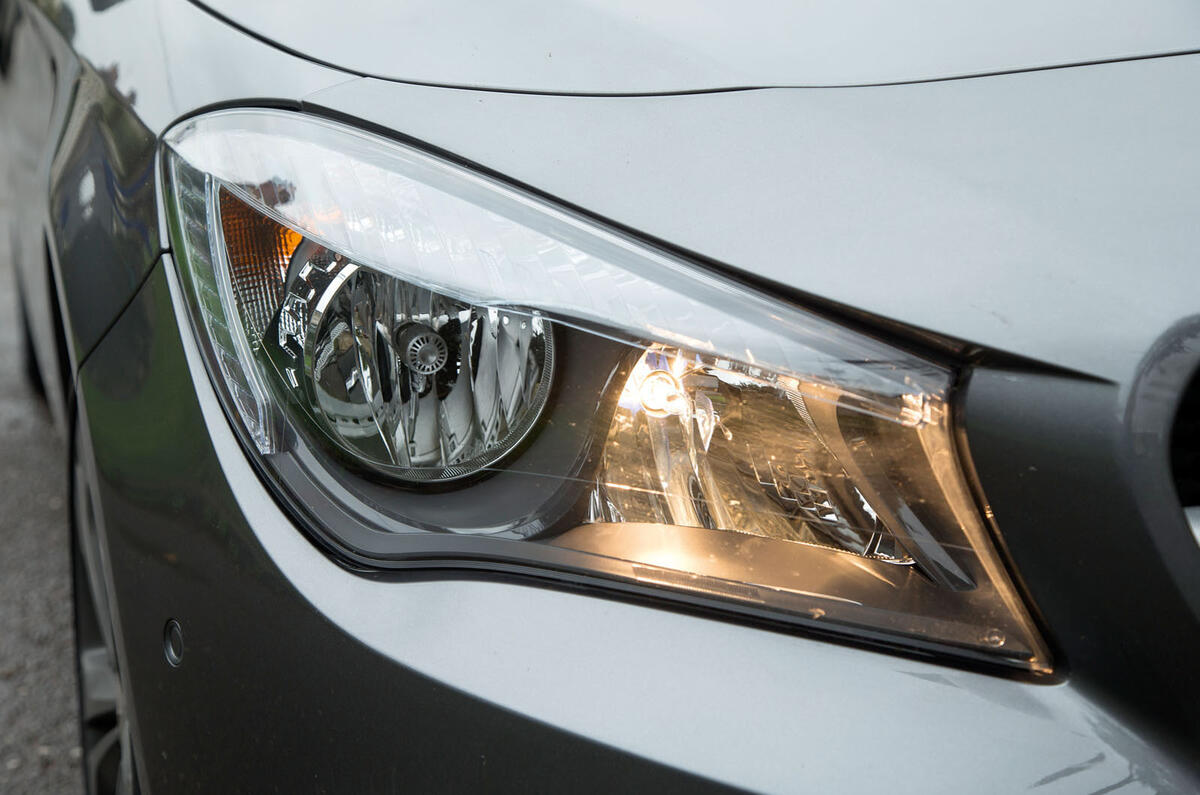 The AMG trim CLA Shooting Brake gets the upmarket bi-xenons