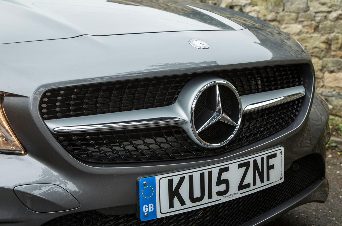 The single louvre grille is the most recognisable part of the Mercedes-Benz CLA Shooting Brake