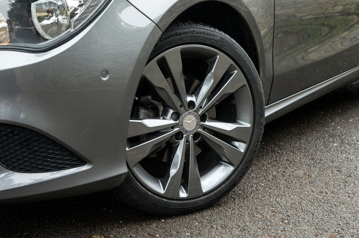 All the models of the CLA Shooting Brake get 18in alloys except the CLA45 AMG