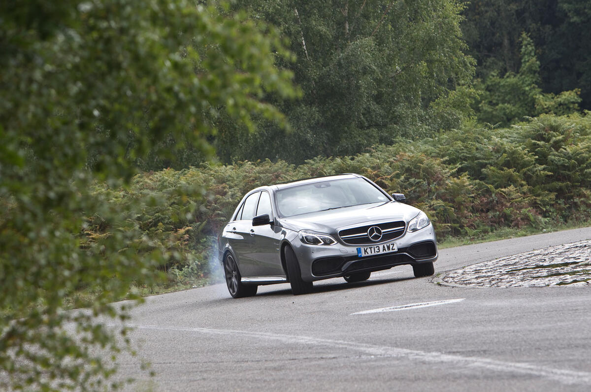 Mercedes-AMG E 63 hard cornering