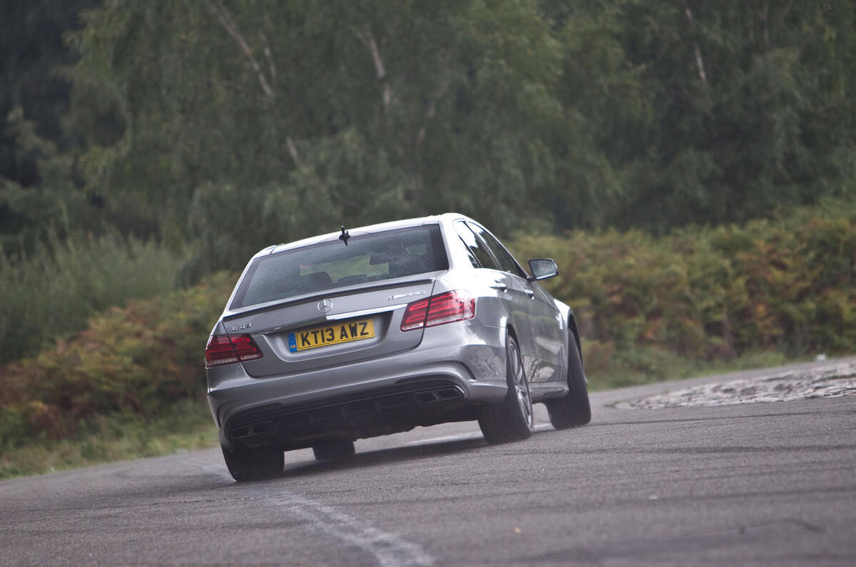 Mercedes-AMG E 63 rear cornering