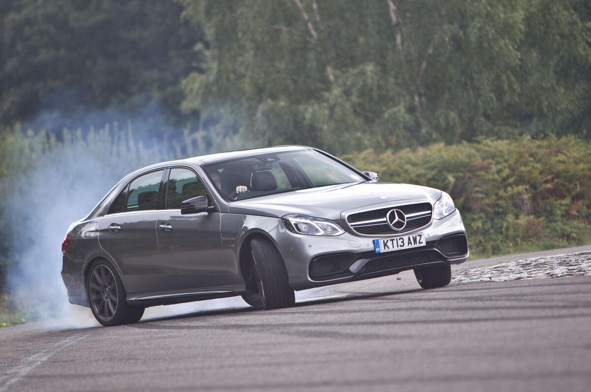 Mercedes-AMG E 63 hard cornering