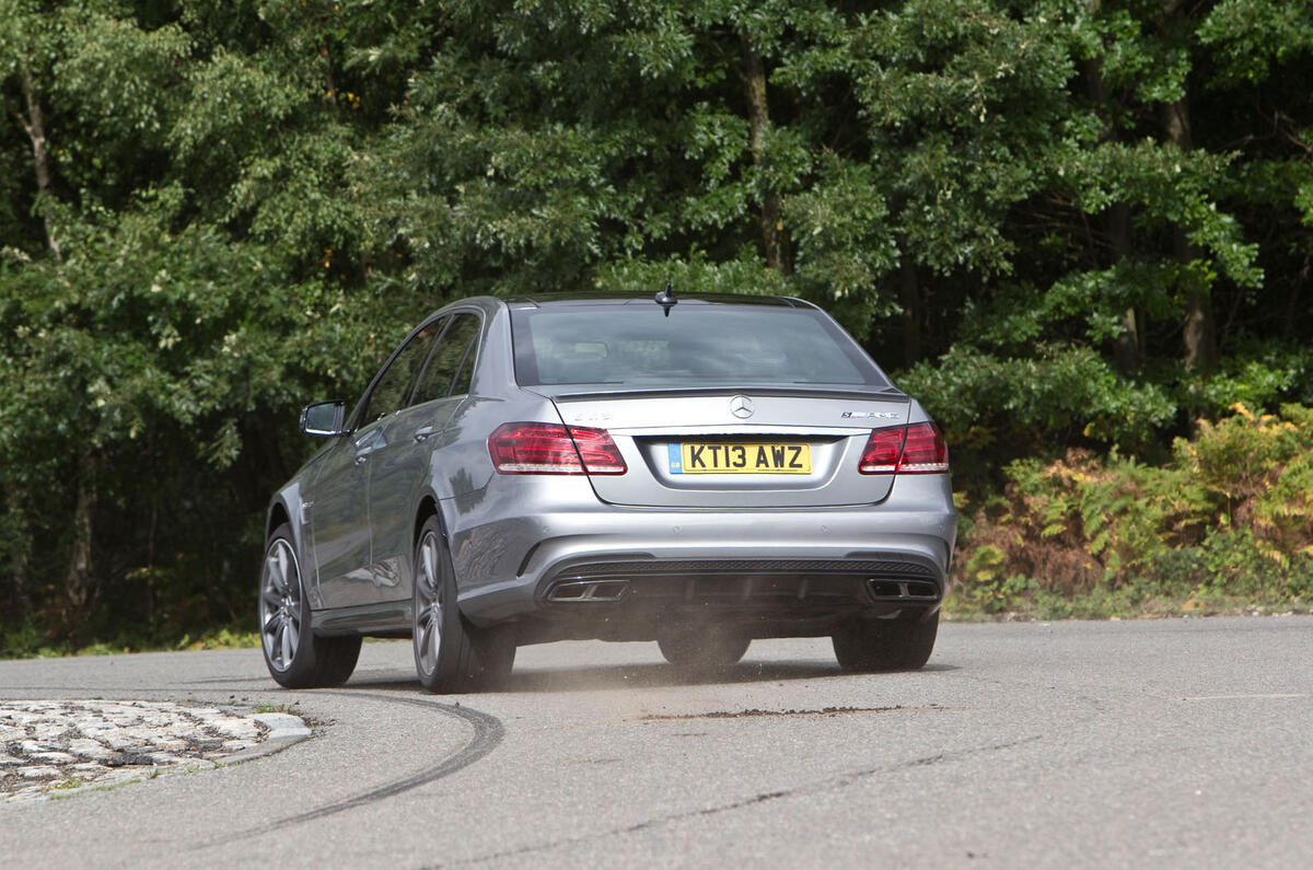 Mercedes-AMG E 63 rear cornering