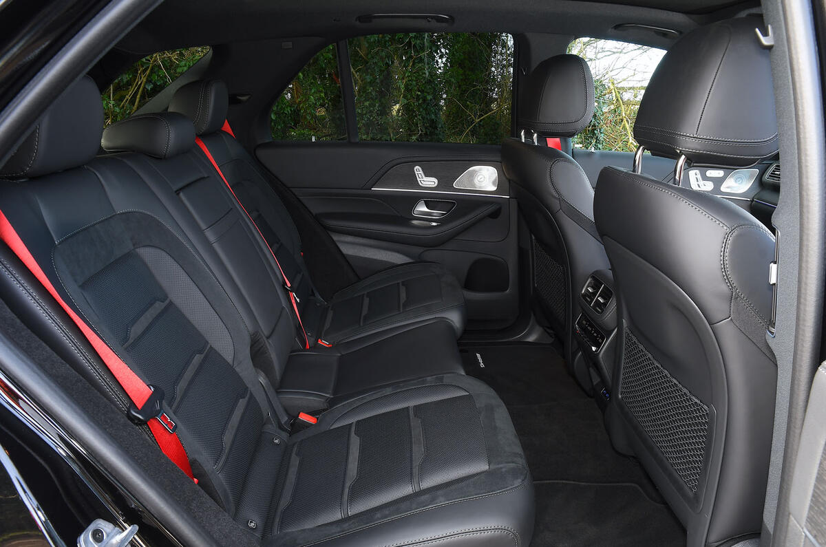 Merc GLE 53 AMG Turbo Hybrid 2025 Review rear cabin 8185