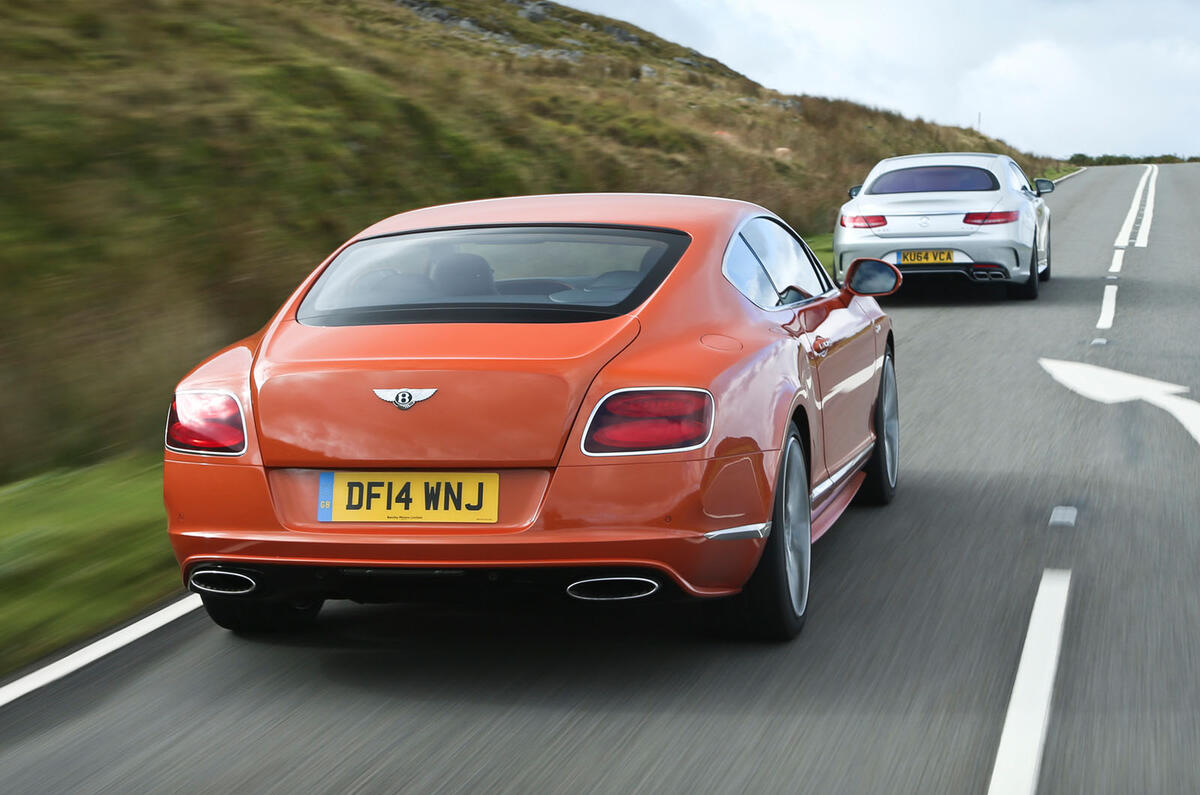 Comparison - Bentley Continental GT Speed vs. Mercedes S63 AMG coupé Comparison - Bentley Continental GT Speed vs. Mercedes S63 AMG coupé