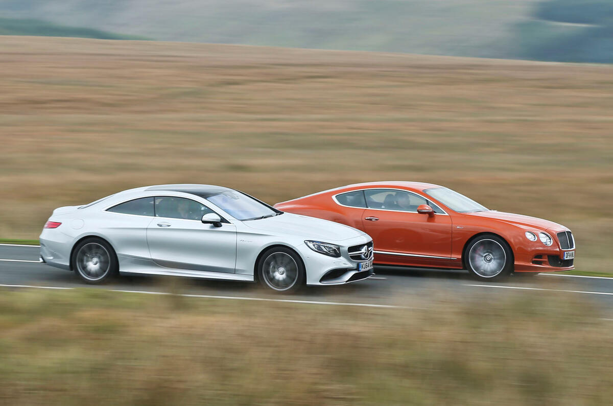 Comparison - Bentley Continental GT Speed vs. Mercedes S63 AMG coupé Comparison - Bentley Continental GT Speed vs. Mercedes S63 AMG coupé