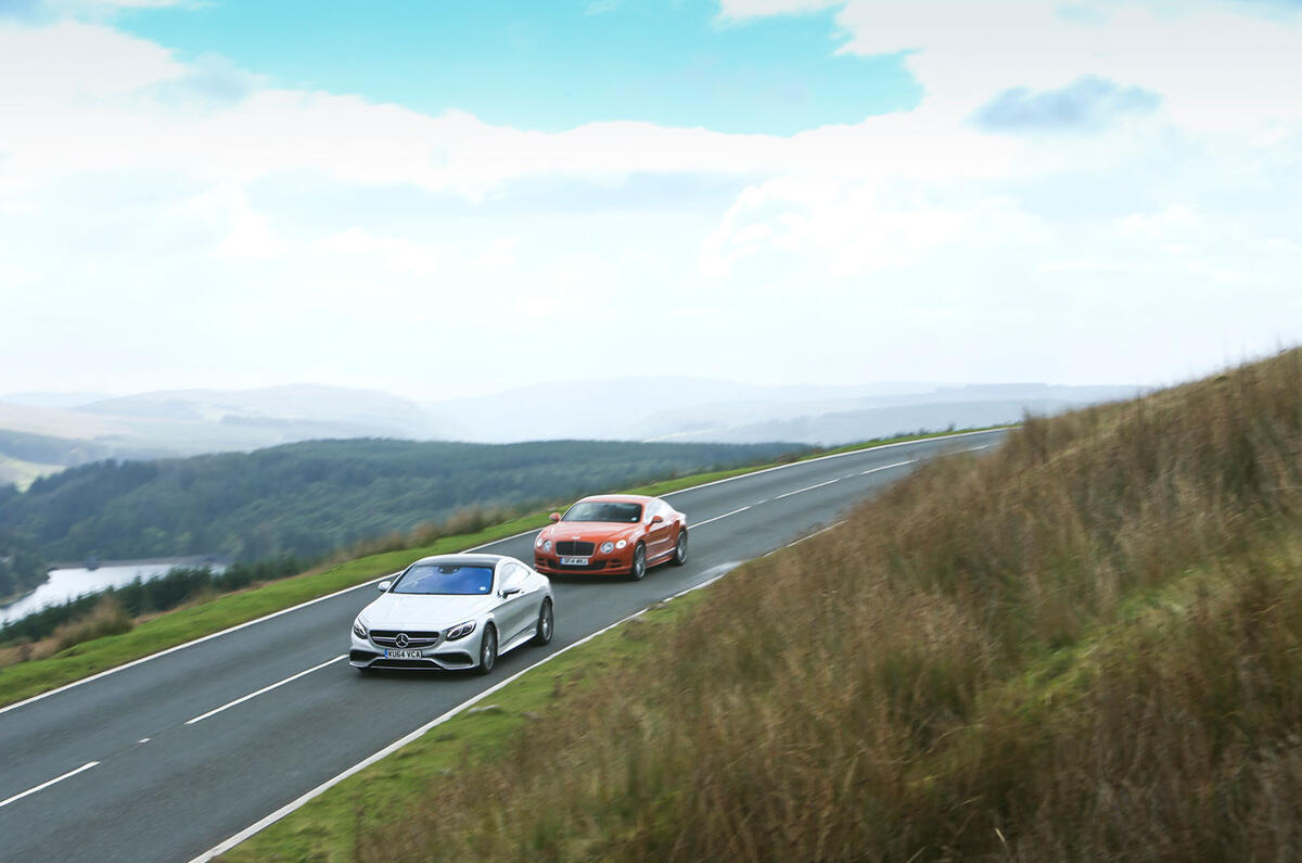 Comparison - Bentley Continental GT Speed vs. Mercedes S63 AMG coupé Comparison - Bentley Continental GT Speed vs. Mercedes S63 AMG coupé