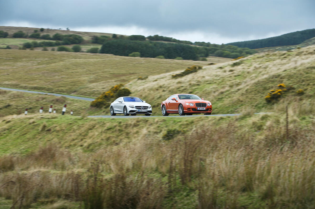 Comparison - Bentley Continental GT Speed vs. Mercedes S63 AMG coupé Comparison - Bentley Continental GT Speed vs. Mercedes S63 AMG coupé