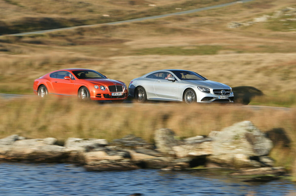 Comparison - Bentley Continental GT Speed vs. Mercedes S63 AMG coupé Comparison - Bentley Continental GT Speed vs. Mercedes S63 AMG coupé