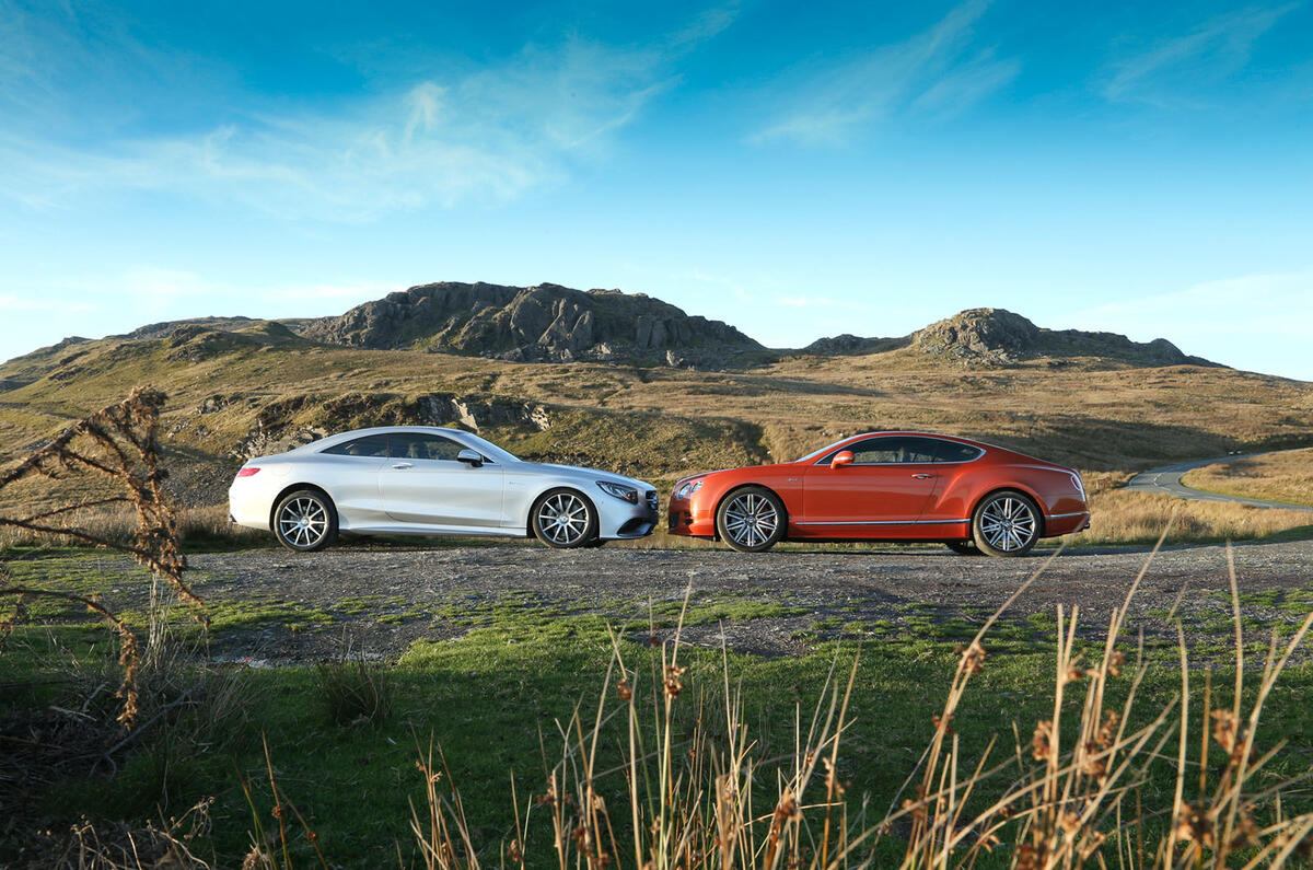 Comparison - Bentley Continental GT Speed vs. Mercedes S63 AMG coupé Comparison - Bentley Continental GT Speed vs. Mercedes S63 AMG coupé