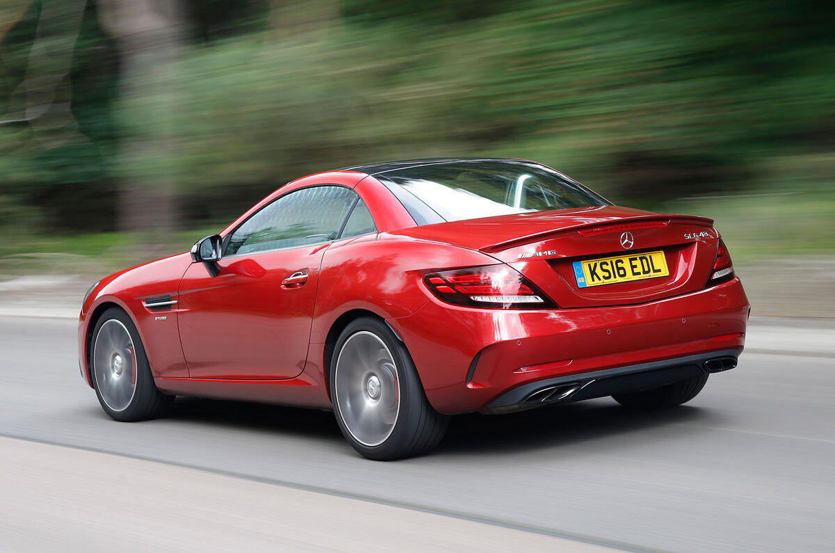 Mercedes-AMG SLC 43 rear quarter