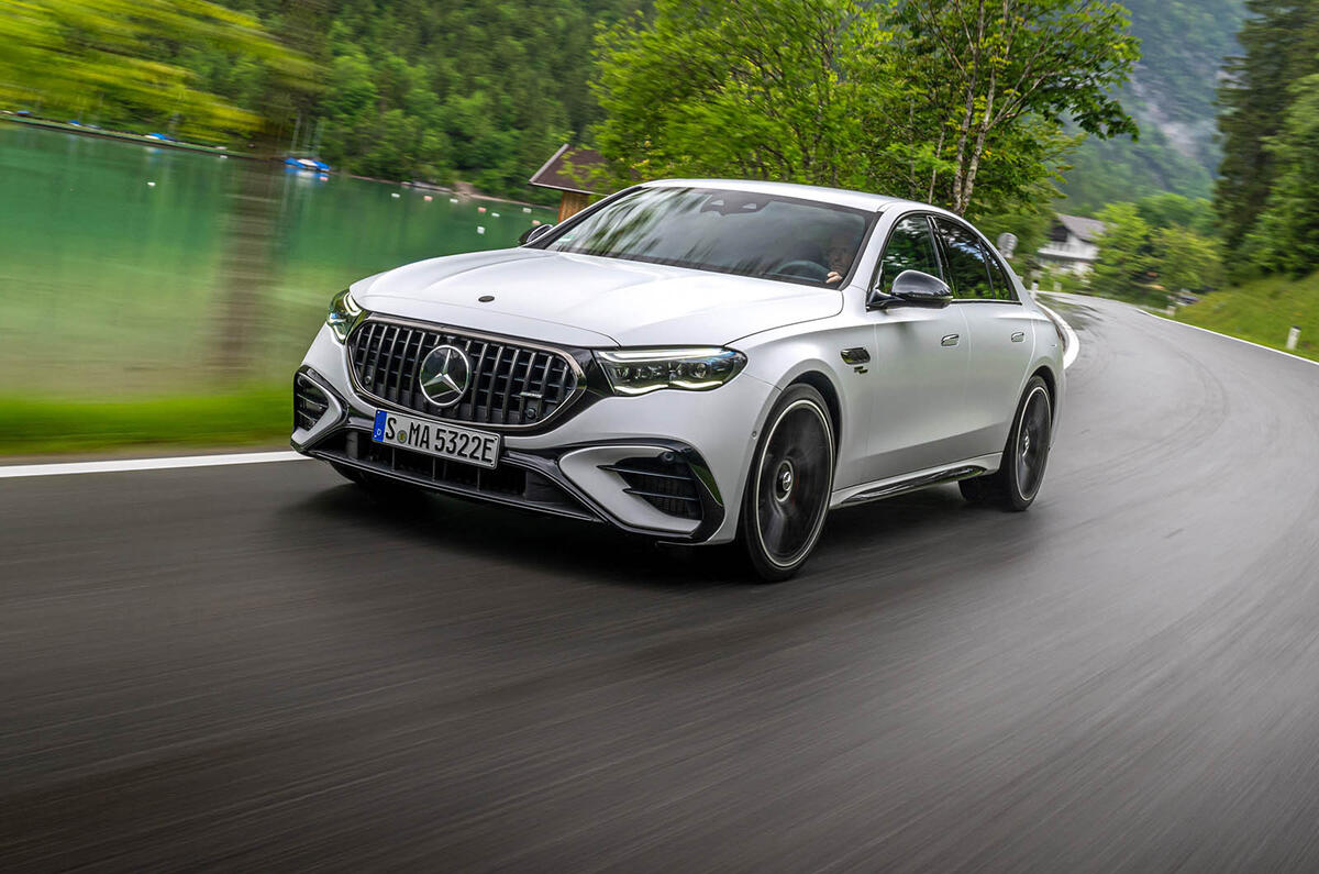 Merc AMG E53 Hybrid fronttrack (en anglais)