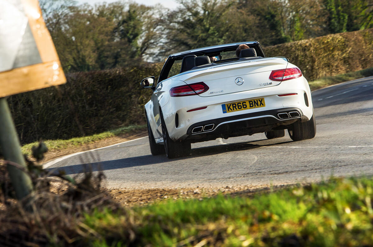 Mercedes-AMG C 63 Cabriolet rear cornering