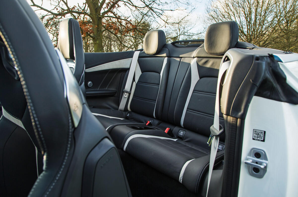 Mercedes-AMG C 63 Cabriolet rear seats