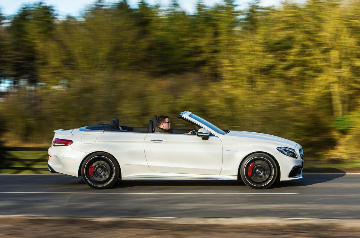 Mercedes-AMG C 63 Cabriolet side profile