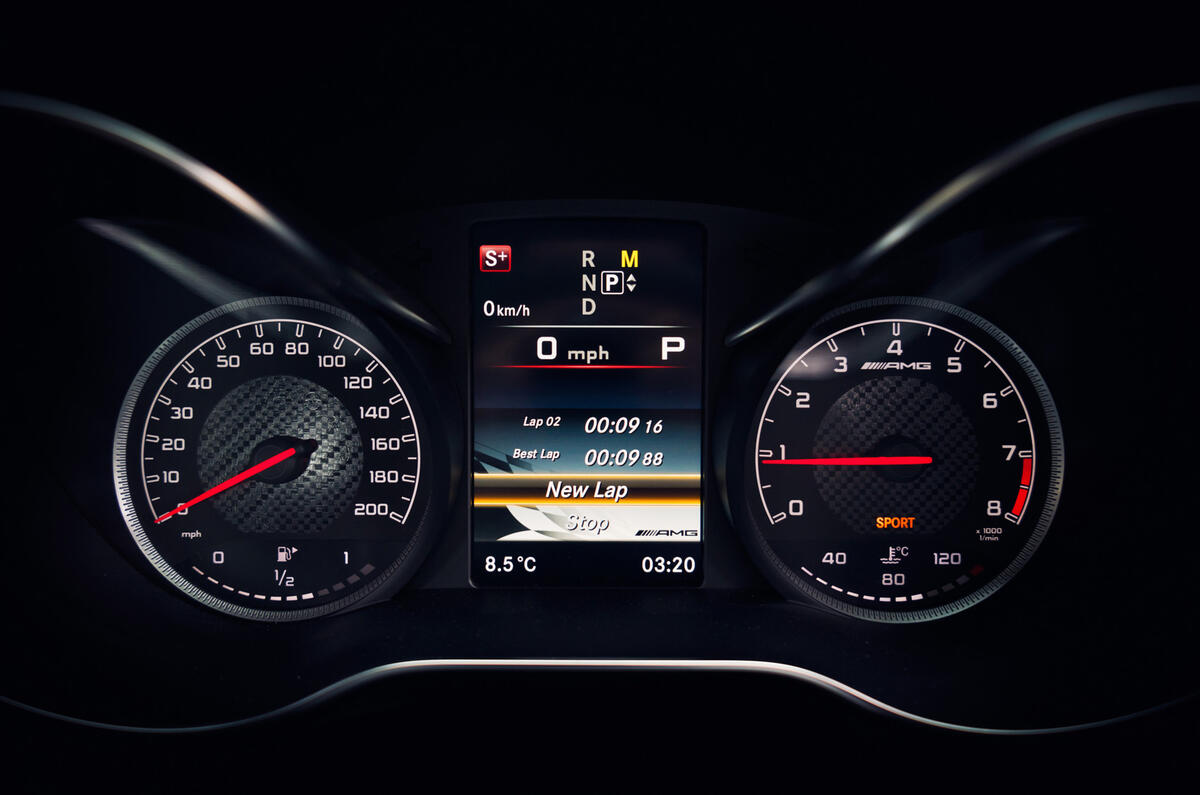 Mercedes-AMG C 63 instrument cluster