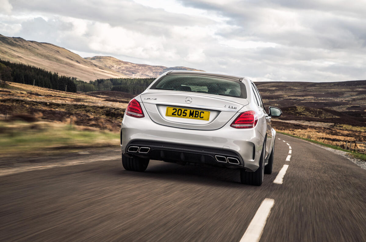 Mercedes-AMG C 63 rear cornering