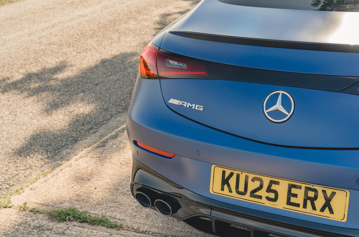 Mercedes AMG CLE 53 review 2025 008 boot and badge