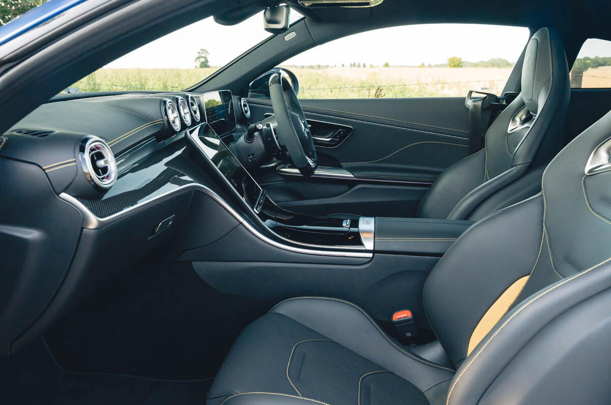 Mercedes AMG CLE 53 review 2025 012 front seats