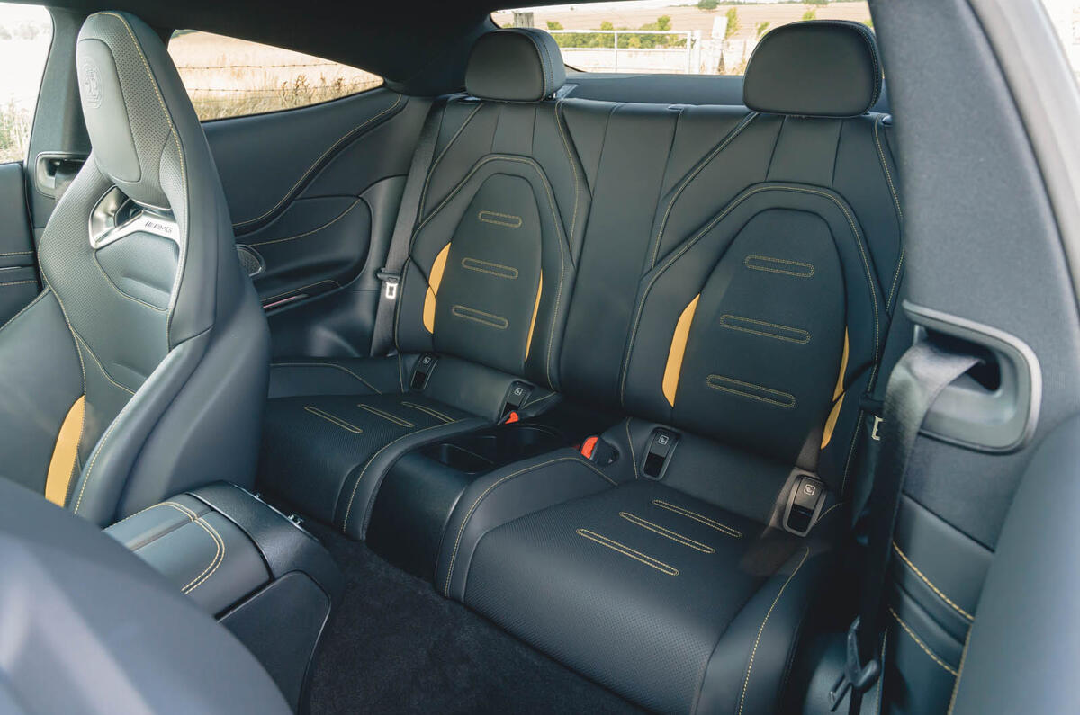 Mercedes AMG CLE 53 review 2025 014 back seats