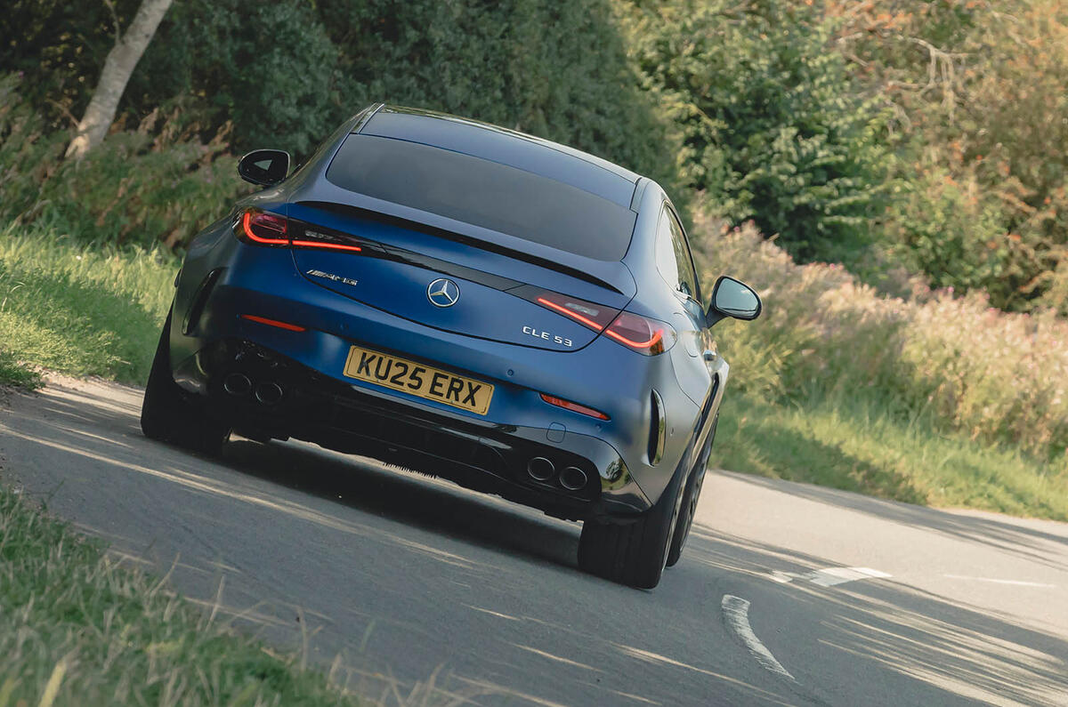 Mercedes AMG CLE 53 review 2025 018 rear cornering