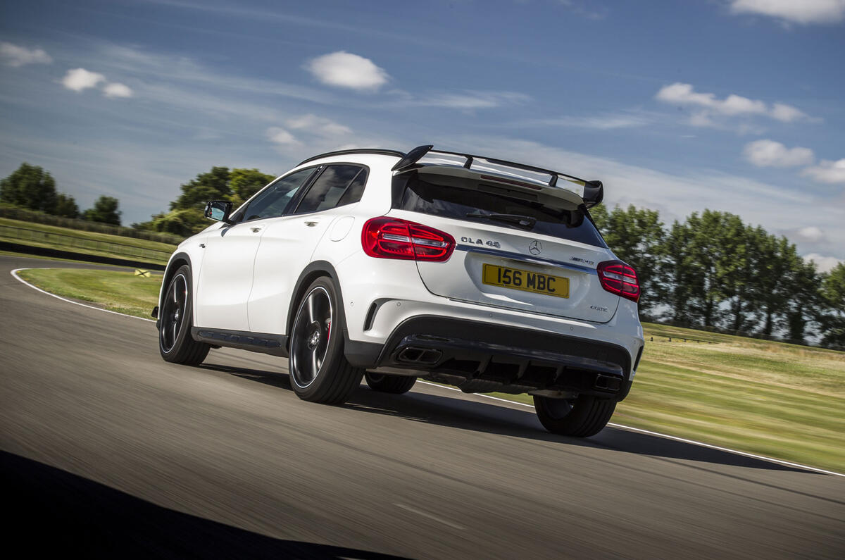 Mercedes-AMG GLA 45 rear cornering