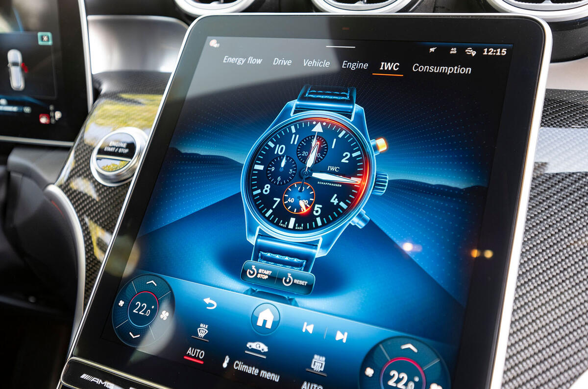 mercedes amg glc63 s review 2023 015 clock