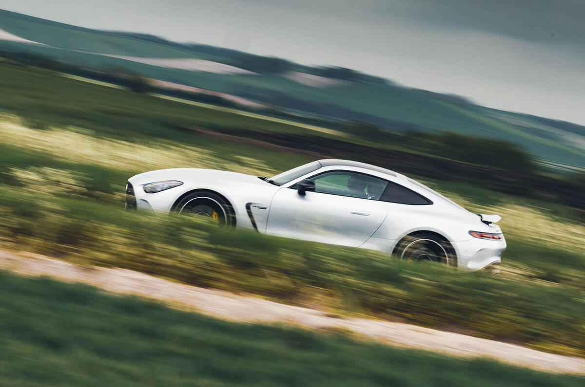 mercedes amg gt 63 coupe review 2024 02 side panning mercedes amg gt 63 coupe review 2024 02 side panning