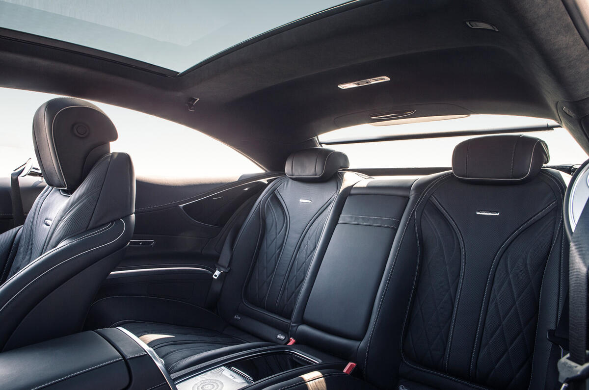 Mercedes-AMG S 63 Coupé rear seats