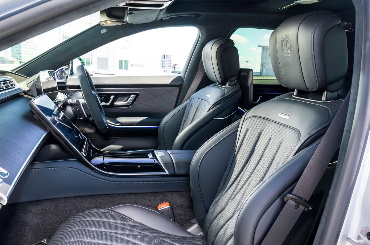 Mercedes AMG S63 e Performance review 2024 12 front seats Mercedes AMG S63 e Performance review 2024 12 front seats