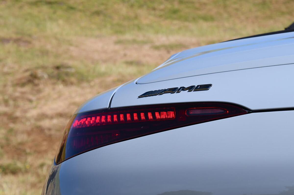 mercedes amg sl63 road test 2023 08 rear light
