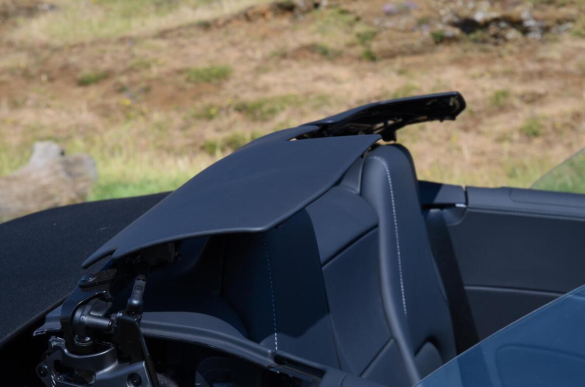 mercedes amg sl63 road test 2023 14 roof detail