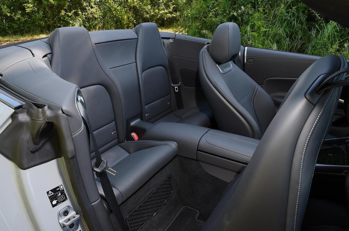 mercedes amg sl63 road test 2023 17 seats rear