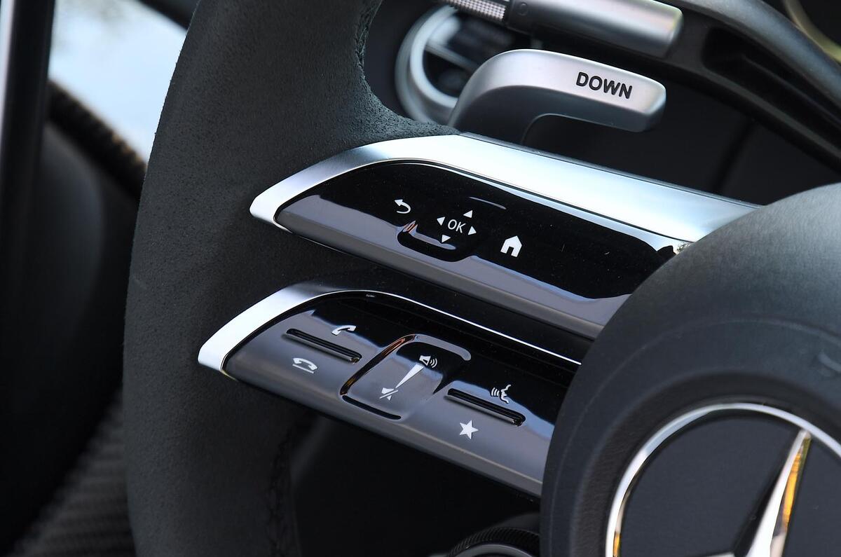 mercedes amg sl63 road test 2023 19 buttons