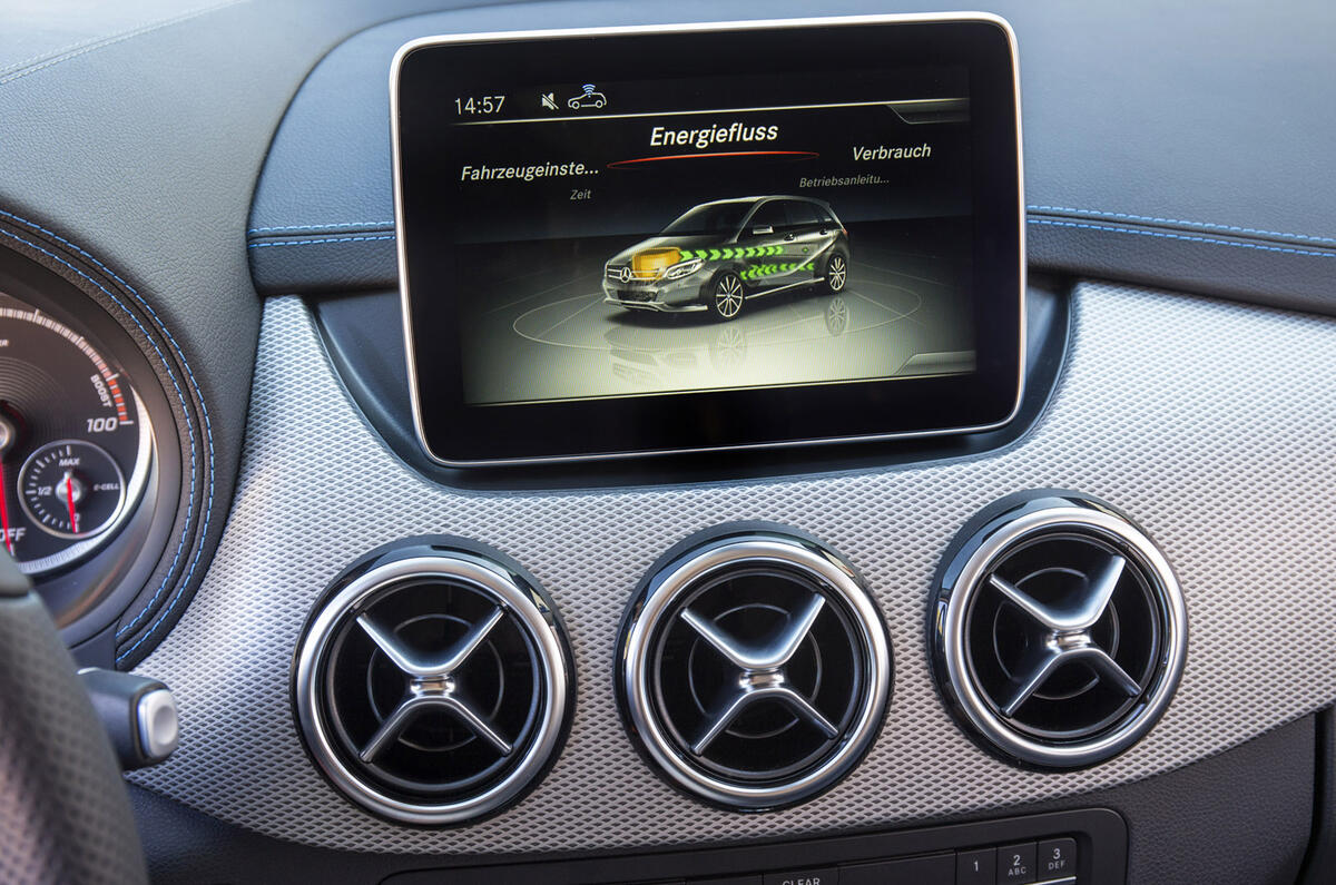B-Class Electric Drive infotainment system